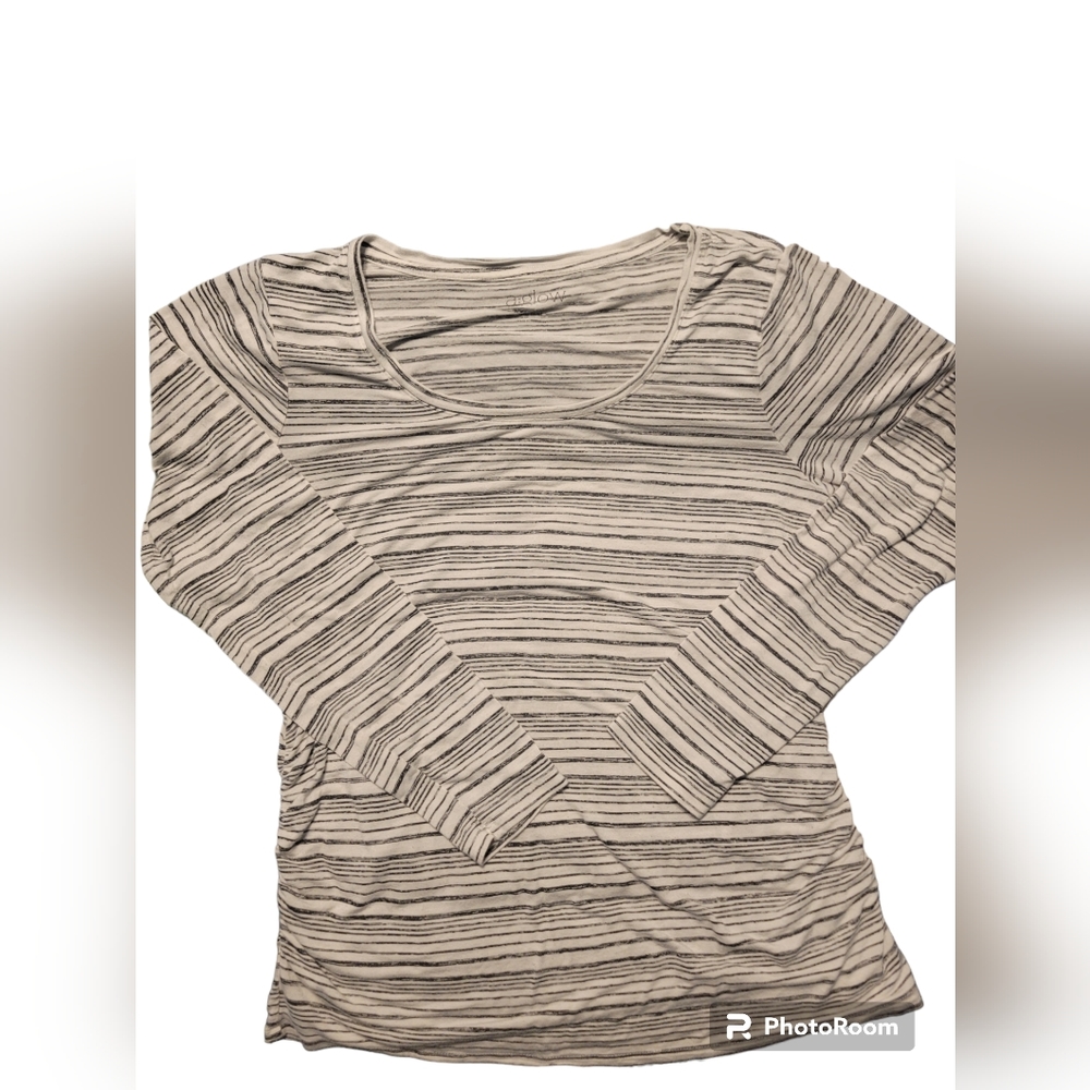 Striped maternity shirt
